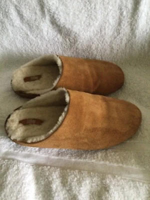 Fit Flop Chrissie 麂皮绒剪绒拖鞋栗色 US7 EUR 38 — 第 1/4 张图片