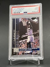 1997-98 UPPER DECK KEVIN GARNETT GAME DATED FOIL PSA 9 LOW POP 1:45,000 PACKS
