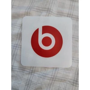 Autocollant décalcomanie rouge 3" Beats by Dr. Dre Beats original NEUF - PAS D'ÉCOUTEURS - Photo 1 sur 3