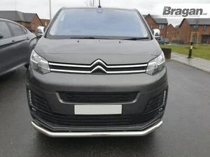 Spoiler Bar For Citroen Dispatch SpaceTourer Driver 2016+ Van Front Bumper Nudge - Picture 1 of 7