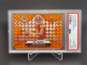 2024 Panini Mosaic NFL Debut Jayden Daniels RC #272 Orange #010/199 PSA 8.5 - Picture 1 of 2