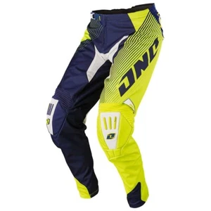 NEW ONE INDUSTRIES GAMMA CZAR DH ATV MX BMX RACING PANTS NAVY/YELLOW size 38 - Picture 1 of 2