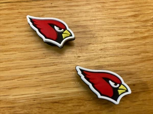 NFL Arizona Cardinals Football Team For Crocs Shoe Charms Jibbitz - 2 pieces - Picture 1 of 1