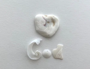 Natural Letter Shaped ❤️God beach shells oyster seashell word craft art sign USA - Picture 1 of 14