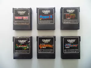 LOT 6 Coleco Vision Video Game Cartridges - Picture 1 of 12