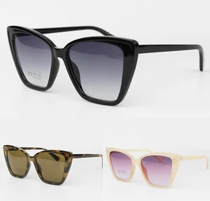 Womens Large Plastic Butterfly Cat Eye Sunglasses 100% UV400 - Picture 1 of 4