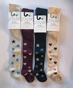 Baby Strumpfhose Mädchen Jungen Allover Design Herz Sterne NEU Gr. 62 - 92 - Bild 1 von 1