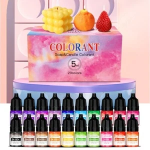 Red Green Liquid Colorant 20 Color Soap Coloring Dye Candle Making - Picture 1 of 12