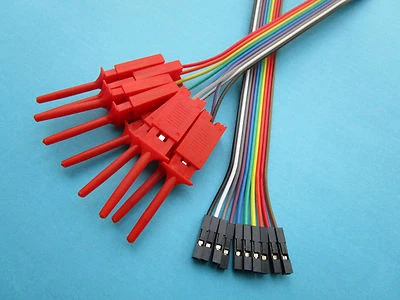 3pcs Strips 2.54mm 10P 1x10Pin Jumper wire Female to Flat Test Clip Ribbon Cable - Image 1 of 4