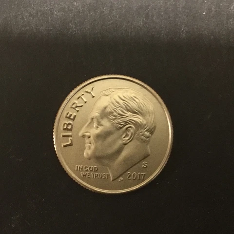2017 S 225th Anniversary Enhanced Clad Proof Roosevelt Dime. BU Cover