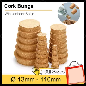 Cork Bungs All sizes for Home Made Wine or beer fit Demijohn Bottle different - Picture 1 of 36