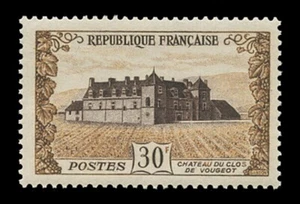 FRANCE Sc# 670, 1951 CHATEAU DU CLOS, VOUGEOT - F-VF NH - Picture 1 of 2