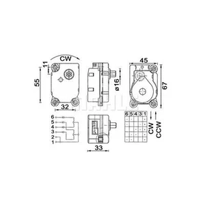 MAHLE Air Conditioning Blending Flap Control Element AA 20 000P MK1 FOR Kangoo D - Picture 1 of 6
