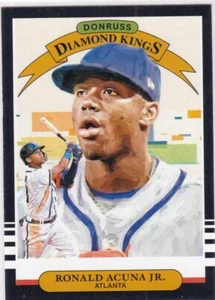 2019 Donruss Diamond Kings #16 Ronald Acuna Jr. Atlanta Braves - Picture 1 of 1