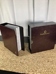 Franklin Covey ® Clásico 2 pulgadas Estuche de Almacenamiento y Funda Borgoña con Planificador Nuevo - Imagen 1 de 7