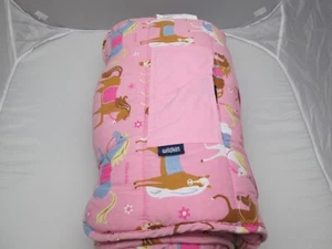 Wildkin Sleep Mat Olive Kids Nap Mat W/Pillow Pink Horses 49" Long 19" Wide - Picture 1 of 7