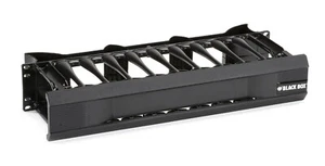 Black Box ECMH2US Horizontal IT Rackmount Cable Manager 2U 19" Black - Fast Ship - Picture 1 of 2