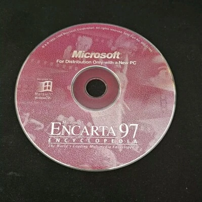 Microsoft Encarta 97 Encyclopedia (PC, 1996) Disc Only - Image 1 of 2