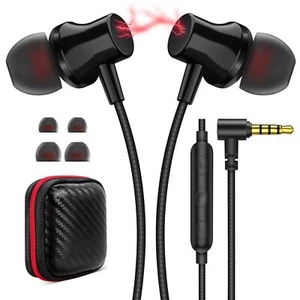 Wired Headphones Earphones for Laptop PC Chromebook Noise Cancelling Ear Buds... - Picture 1 of 7