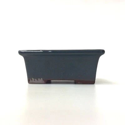 Japanese Bonsai Pot Banko ware Green Glazed Cactus Plants A0005 a - Image 1 of 4