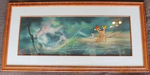 Rare Disney Cel Bambi, Thumper Butterfly Animation Art Cell Limited Edition - Bild 1 von 2