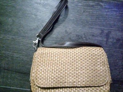 Liz Claiborne Woven Beige Patten Shoulder Bag Purse NWOT - Image 1 of 4