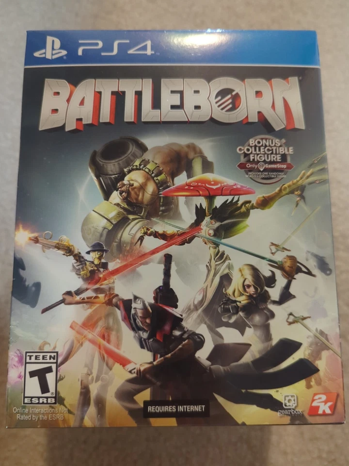 Battleborn with GameStop Collectible Figure for PS4 - "NEW" RARE
