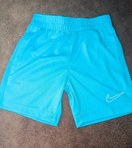 NWT, NIKE, Mesh, Dri-Fit, Front Logo, Shorts, Aqua- Boys Size 5/S - Picture 1 of 3