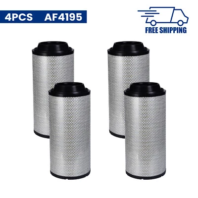AF4195 WA10009 Air Filter Fit For 2010-2019 Kenworth Peterbilt 367 389 W900 4PCS Foto 1 de 4