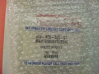 GASONICS A-2000LL ПЛАЗМЕННЫЙ ASHER КВАРЦЕВЫЙ ДИФФУЗОР ДУШЕВОЙ ГОЛОВКИ P/N A06-005-01, НОВЫЙ ИЗ СТАРЫХ ЗАПАСОВ - Изображение 1 из 3