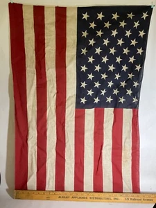 American Flag 23.5”x33.5” USA Red White & Blue 100% Polyester Distressed - Picture 1 of 6