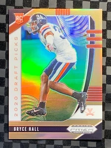 2020 Panini Prizm Draft Picks Neon Orange Prizm Bryce Hall RC Virginia 094/149 - Picture 1 of 4