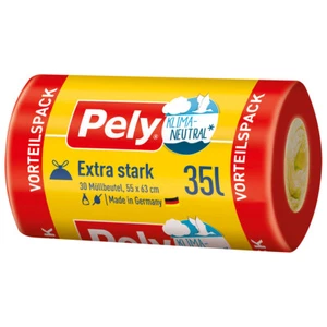 Pely Zugband Müllbeutel Extra stark klimaneutral 35 Liter 30 Stück - Picture 1 of 1