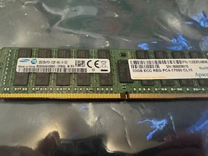 Samsung 32GB PC4-17000P DDR4-2133P-R Registered ECC Memory M393A4K40BB0 - Photo 1/1