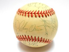 Will Clark Bucky Dent Bobby Witt 1996 Texas Rangers Team Signed Autographed Ball