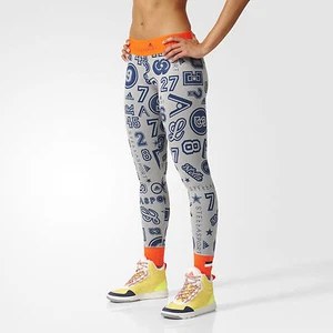 Adidas STELLA McCARTNEY STELLASPORT CLIMAWARM ESTAMPADO APRETADO Legging Pantalón Talla XS - Imagen 1 de 8