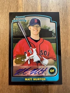 MATT MURTON 2003 Bowman Draft Chrome AUTOGRAPH #BDP168 - Picture 1 of 2