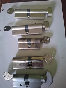 5 X Euro Cylinder Locks / Practice Picking / Locksmith Training / Locksport. - Picture 1 of 7