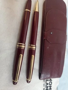 Montblanc Meisterstuck Classic Fp&Bp Burgundy Set - Picture 1 of 21