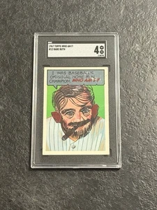 1967 Topps Who Am I BABE RUTH #12 SGC 4 VG EX New York Yankees - Picture 1 of 2