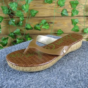 Chanclas Sam Edelman Tanya para mujer marrón sintético talla 8 medianas ligeramente usadas 2025 - Imagen 1 de 7