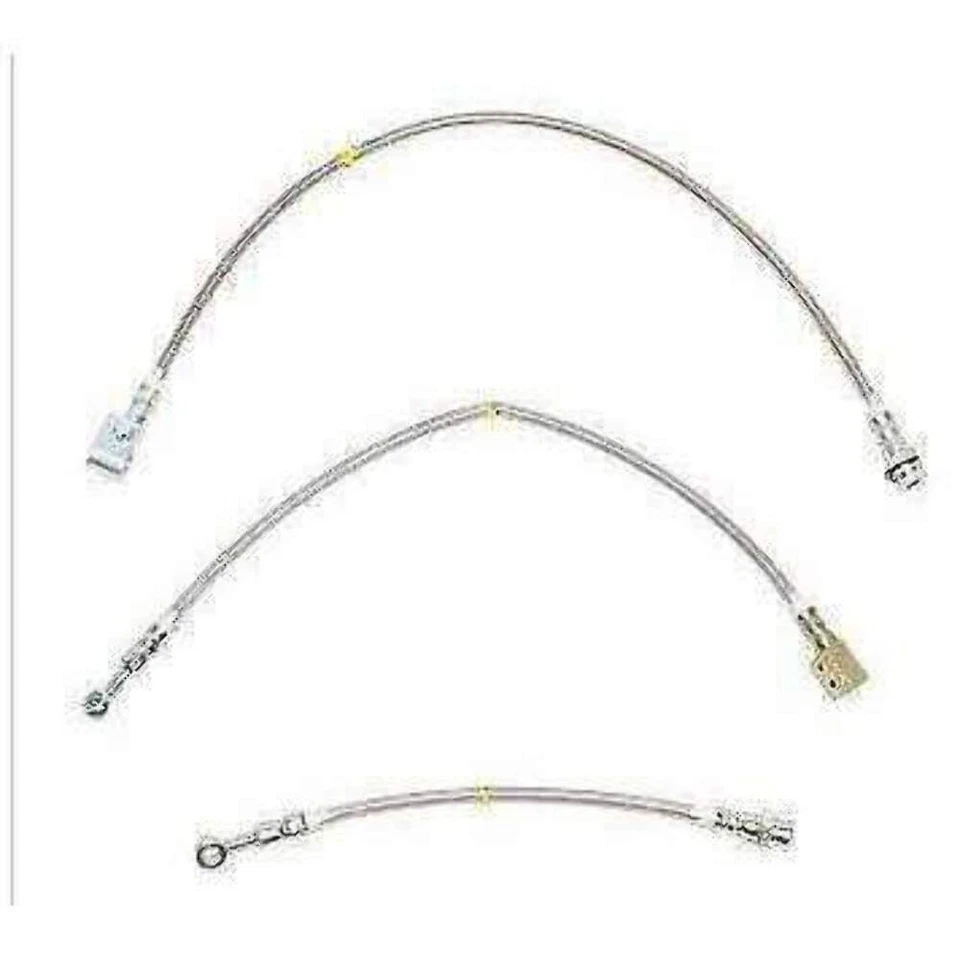 For Ford F-150 Ranger 1975-1981 Brake Hose Kit w/ 4WD Front-HSK0014SS-CPP - Image 1 of 2