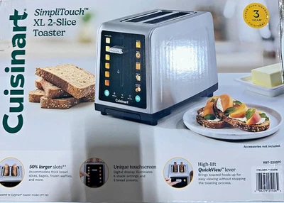 Tostadora de 2 rebanadas con pantalla táctil a color Cuisinart SimpliTouch XL Foto 1 de 4