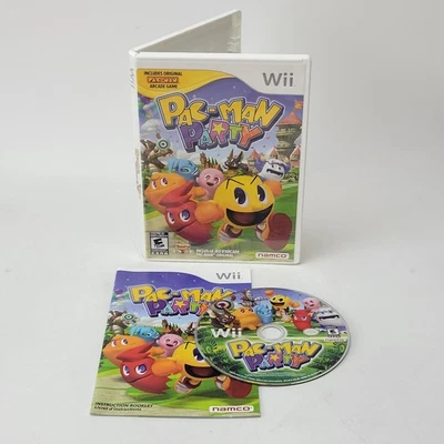 Pac-Man Party Wii CIB чехол с руководством по игре (игра профессионально восстановлена) - Изображение 1 из 4