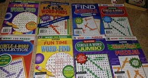 NEW Lot of 8 Puzzle Word Search, Word Finds, Circle Words Books Kappa 2024,2025  - Picture 1 of 7
