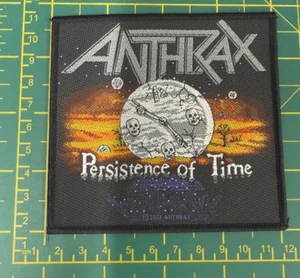 ANTHRAX PERSISTENCE OF TIME WOVEN SEW ON PATCH OFFICIALLY LICENSED ITEM - Bild 1 von 8