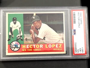 1960 TOPPS HECTOR LOPEZ #163  PSA 5.5 - Picture 1 of 2