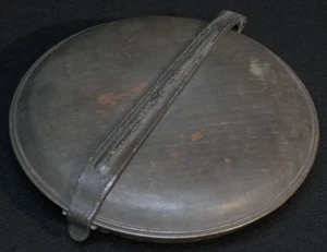 Indian to Span-Am War US Army M1890 Round Meat Can Mess Kit Issued Original - Bild 1 von 12