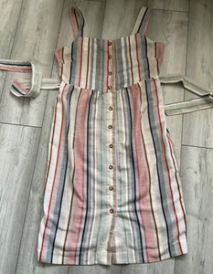 VESTIDO DE VERANO AJUSTADO A RAYAS NEW LOOK, TALLA 12.. - Imagen 1 de 4