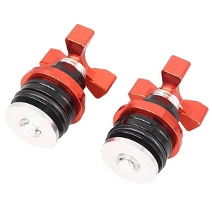 37mm Aluminum Front Fitk Cap For kawasaki Ninja 250 All Years Orange& Black po - Picture 1 of 1